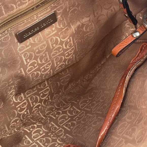 Charles David Orange Brown Hand Bag - Picture 2 of 10